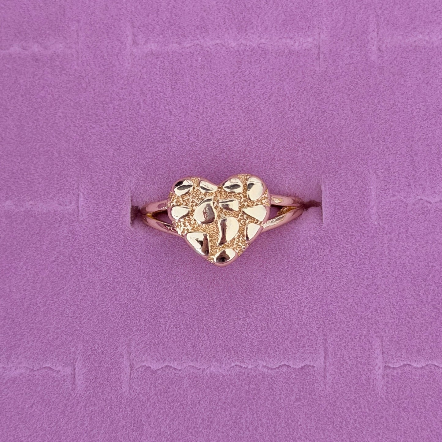 Heart Nugget Ring