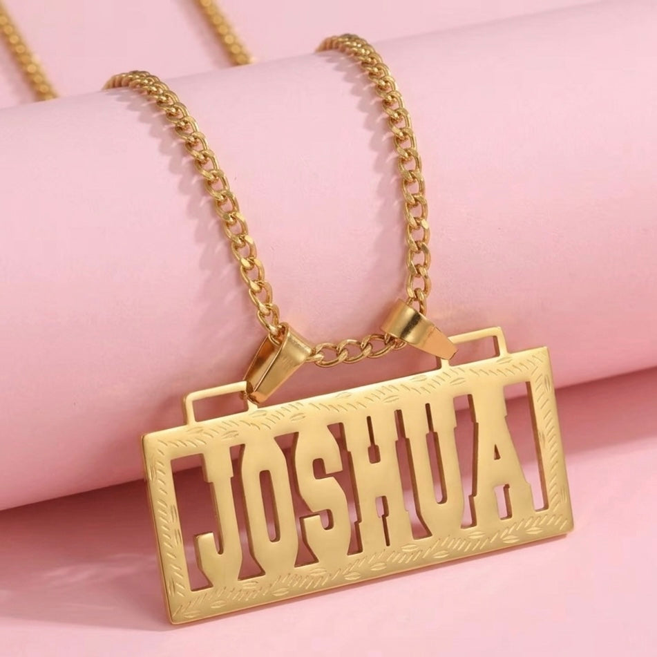 Custom Boxed Nameplate
