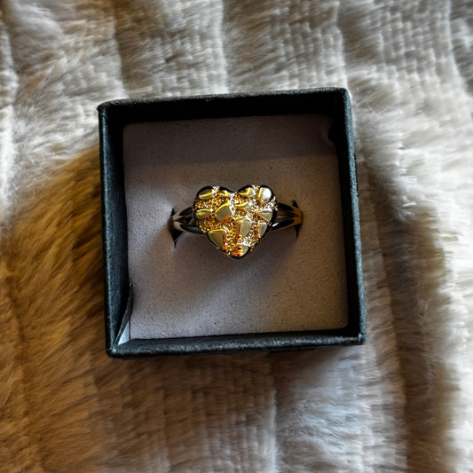 Heart Nugget Ring