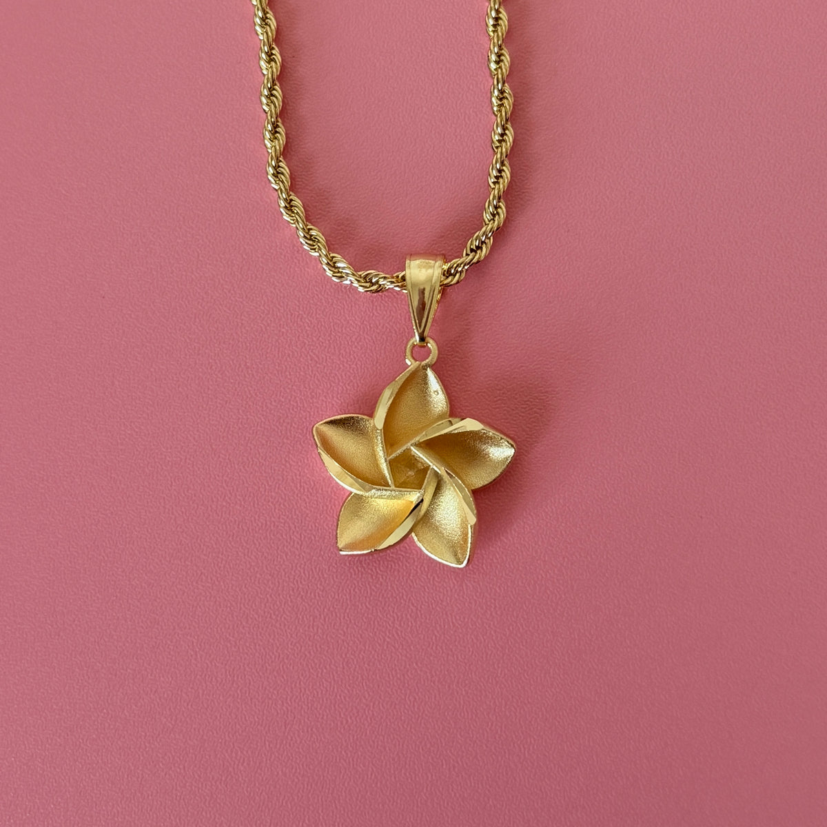 20mm Plumeria Necklace