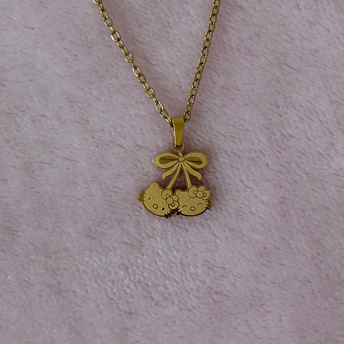 Dainty Cherry Hello Kitty Necklace