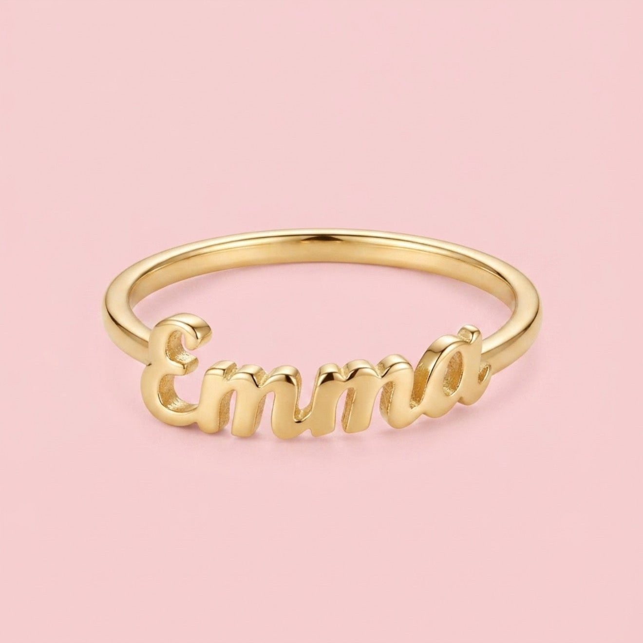 Cursive Name Ring Adjustable