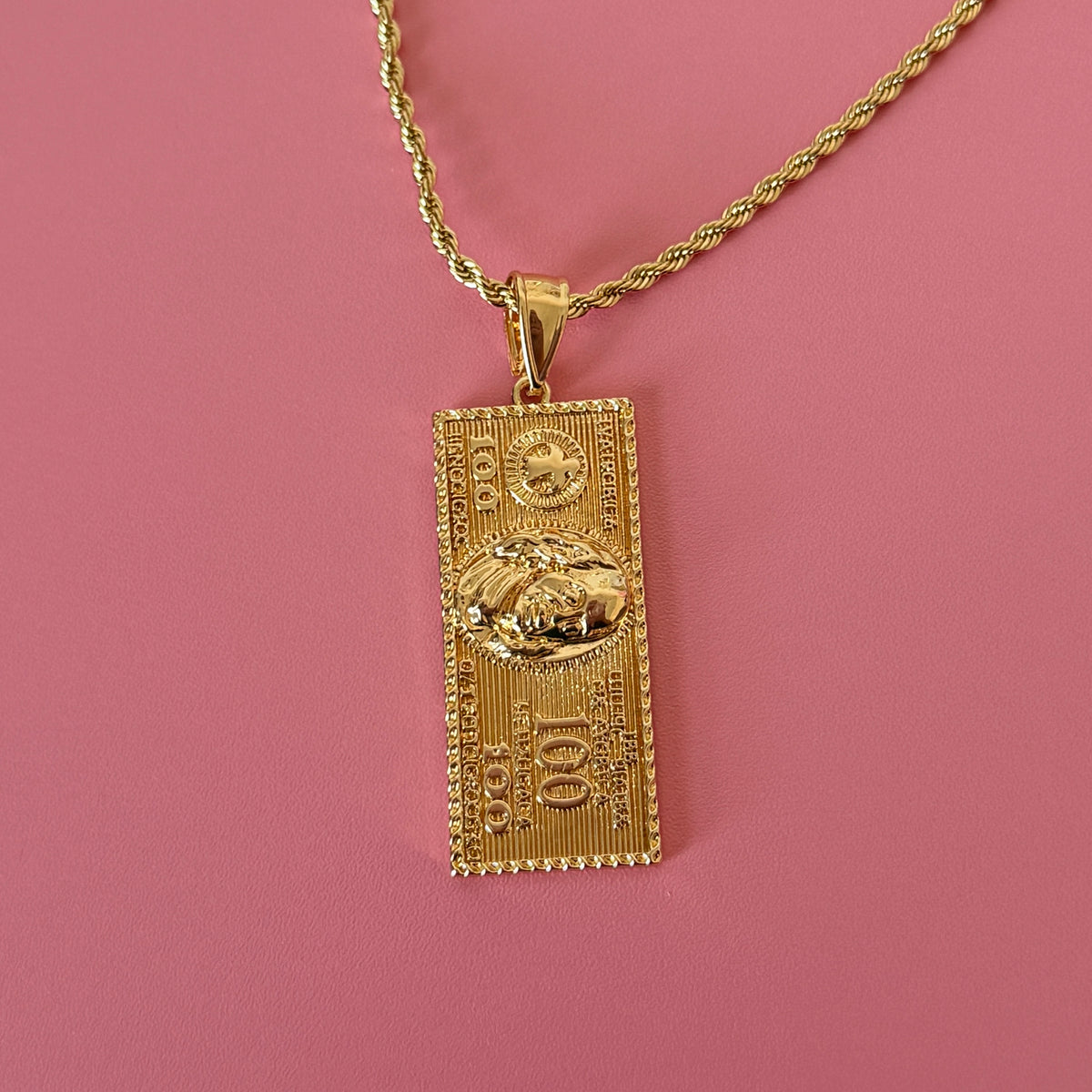 100 Bill Necklace