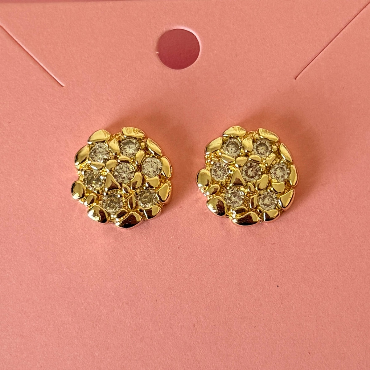 Diamond Nugget Earrings