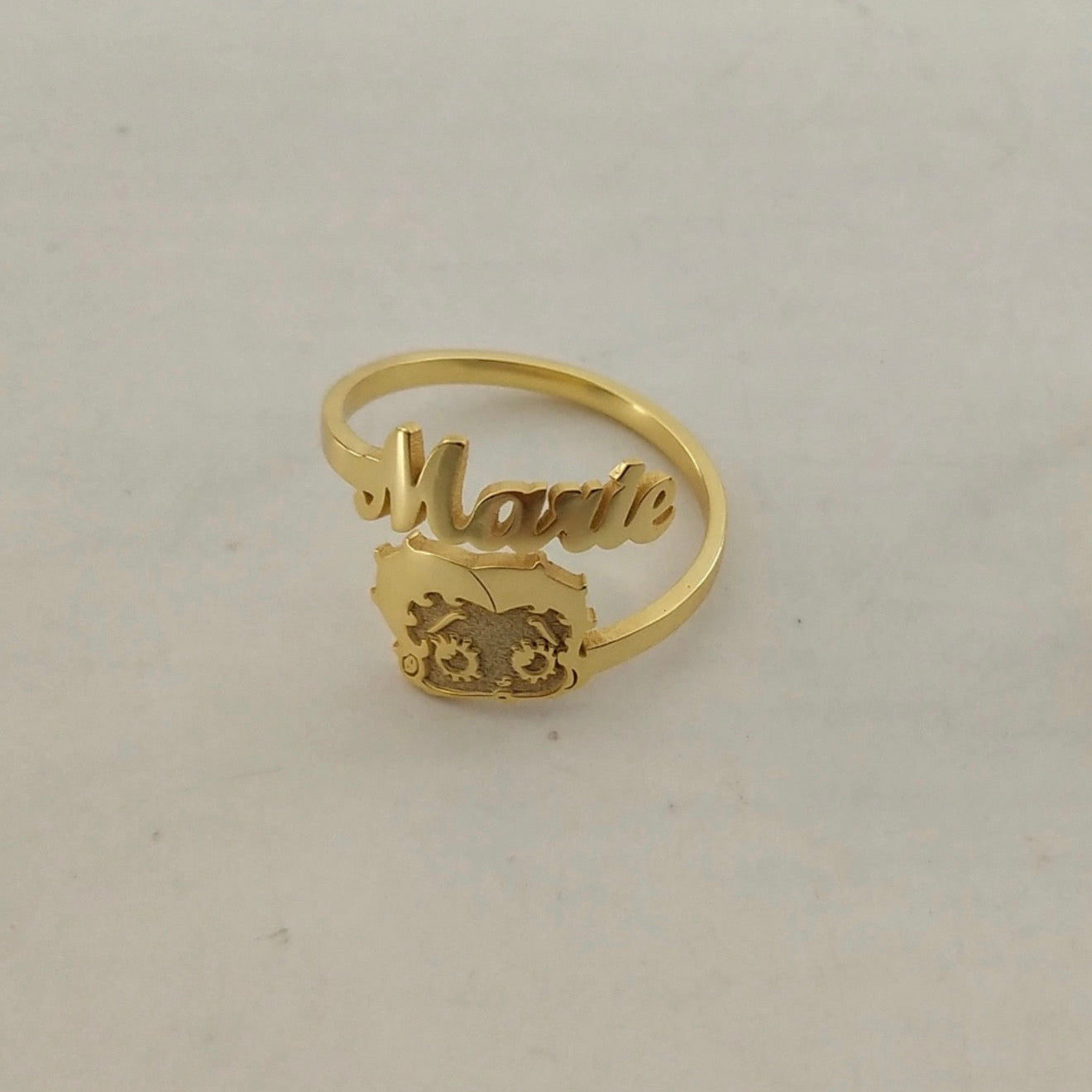 Betty Boop Name Ring