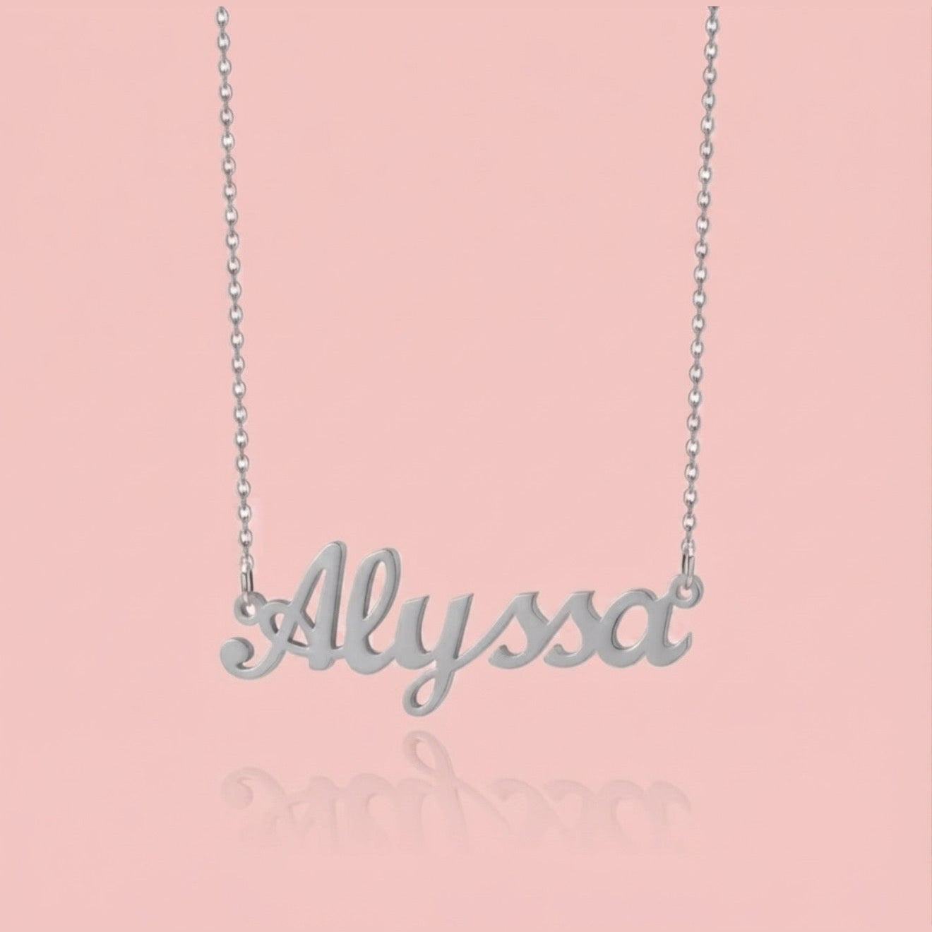 Dainty Nameplate Necklace