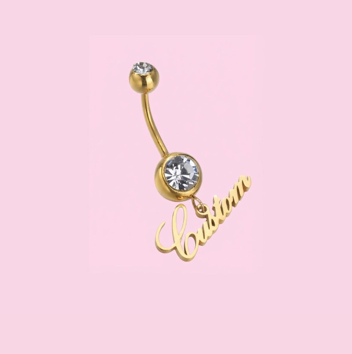 Belly Piercing Custom Name
