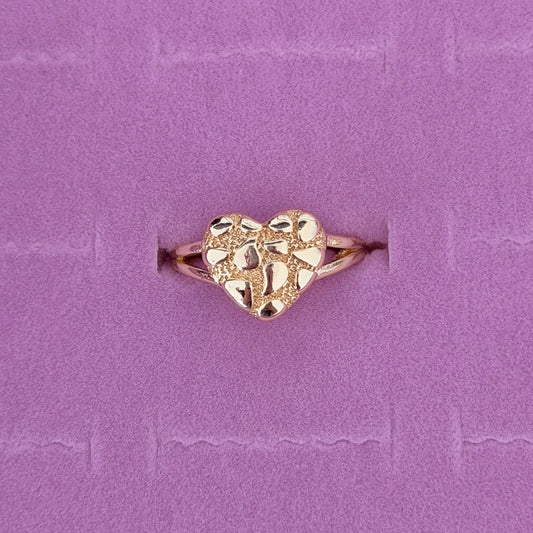 Heart Nugget Ring