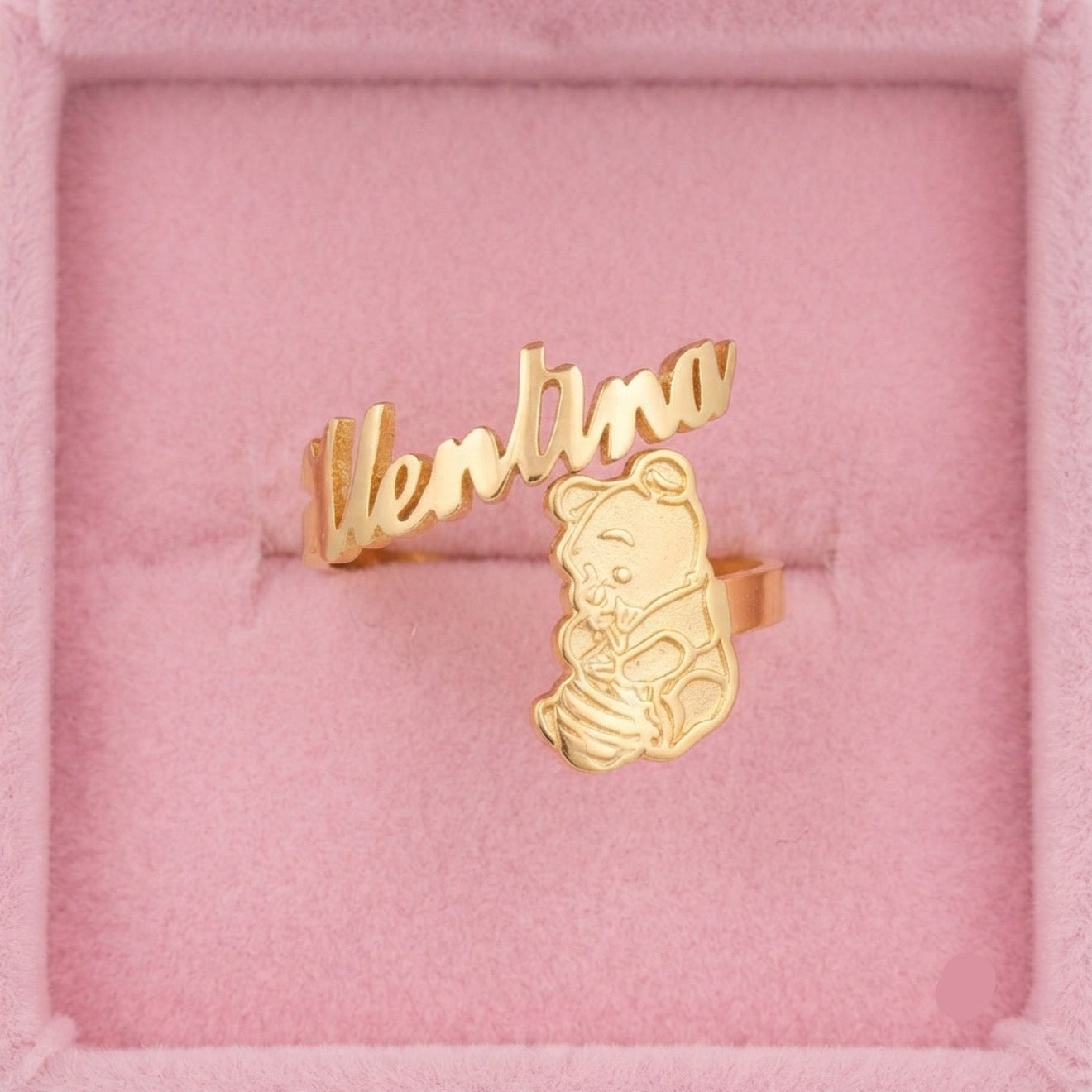 Winnie the Pooh Honey Name Ring