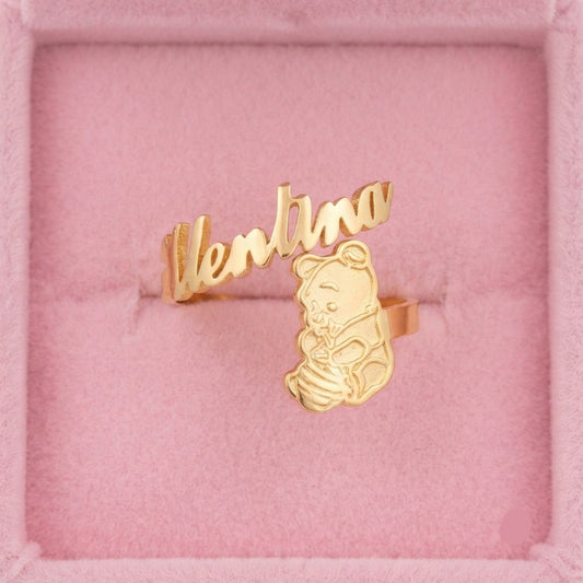 Winnie the Pooh Honey Name Ring