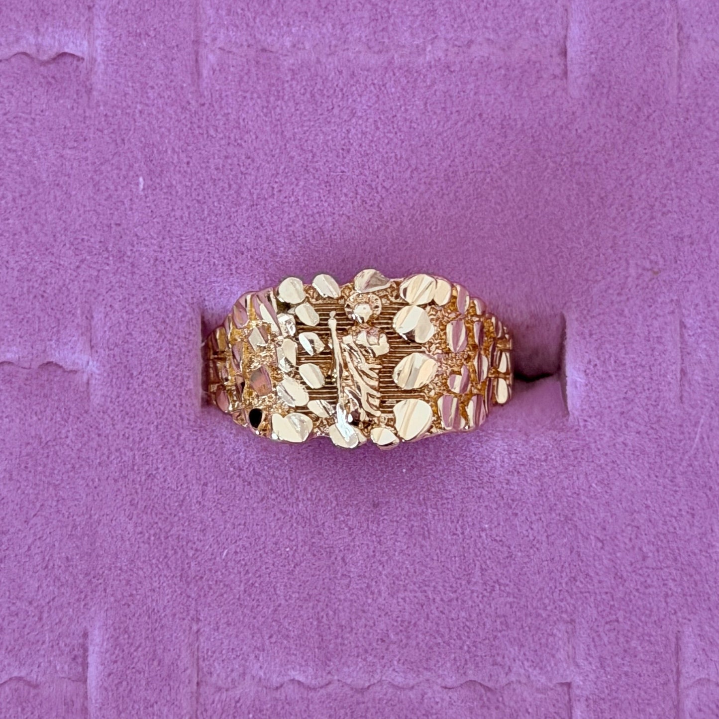 San Judas Nugget Ring
