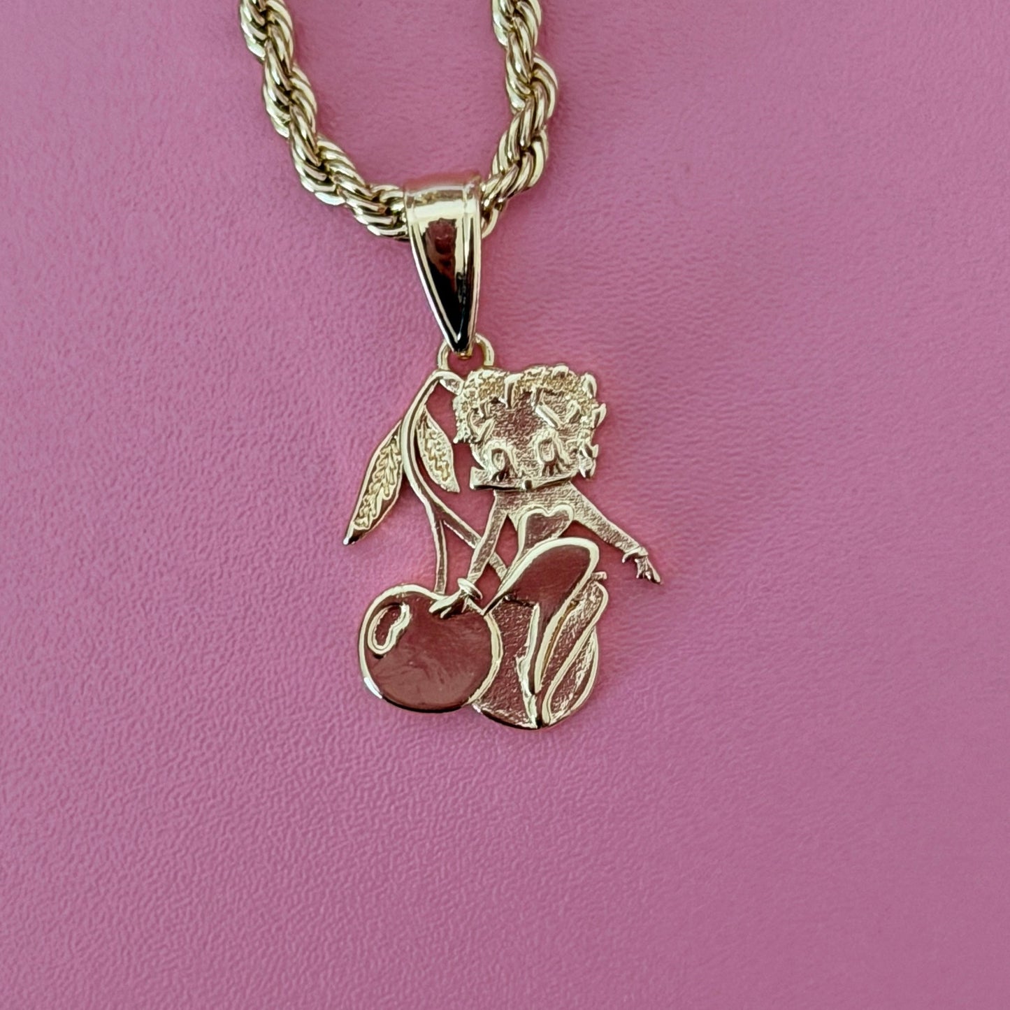 Cherry Betty Boop Necklace