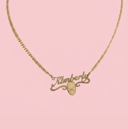 Spiderman Nameplate Necklace