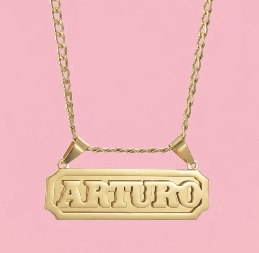 Custom Nameplate Necklace