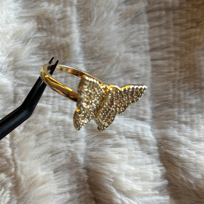 Pink Butterfly Ring