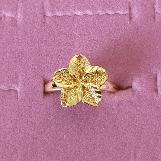 Single Plumeria Ring