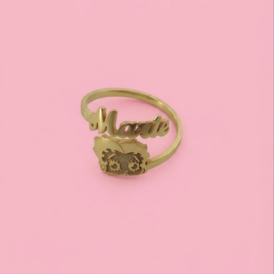 Betty Boop Name Ring