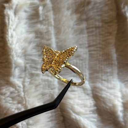 Pink Butterfly Ring