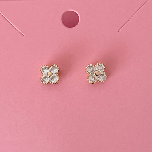 Dainty Clover Earrings