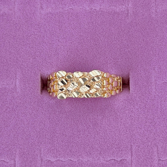 Square Nugget Ring