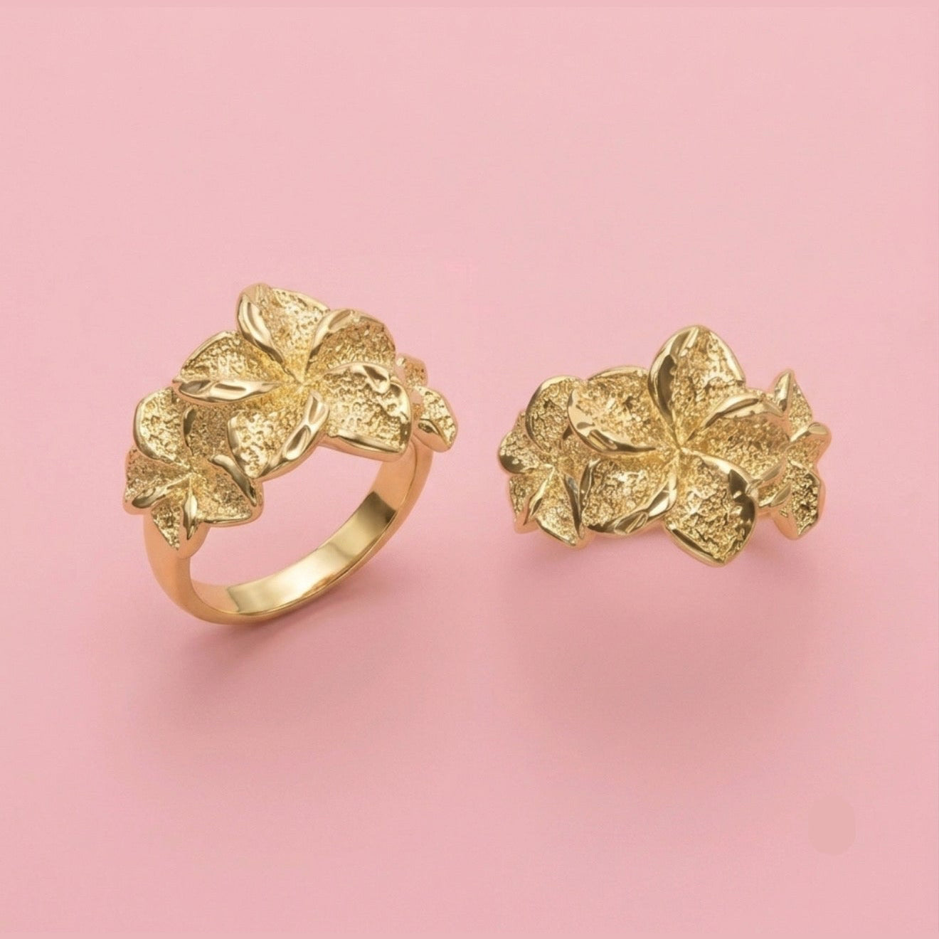 3 Plumeria Ring