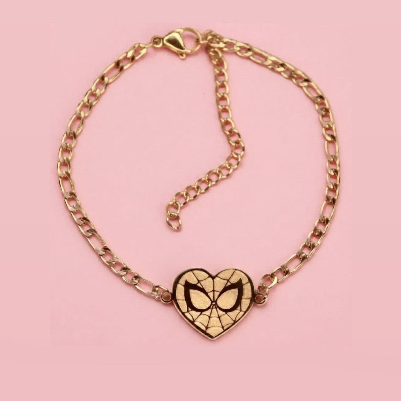 Spiderman Heart Bracelet