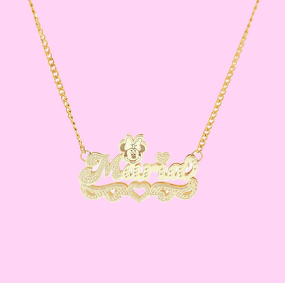 Minnie Mouse Custom 3D Nameplate
