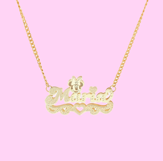 Minnie Mouse Custom 3D Nameplate