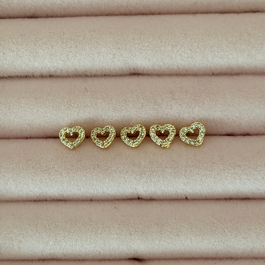 Bedazzle Heart Nose Stud
