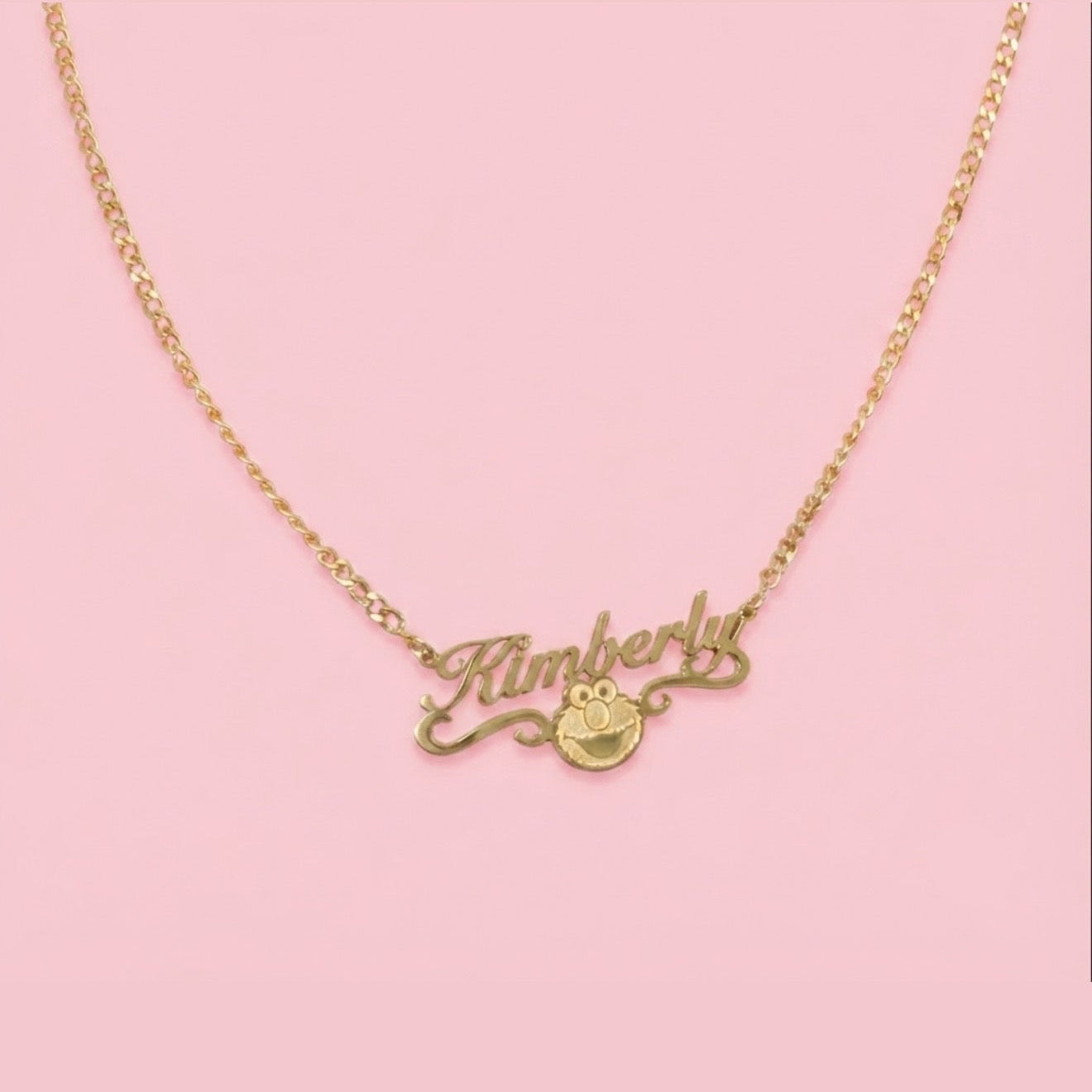 Elmo Nameplate Necklace