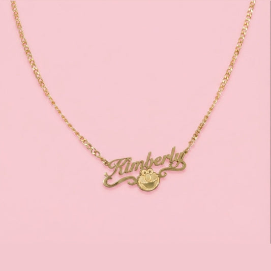 Elmo Nameplate Necklace