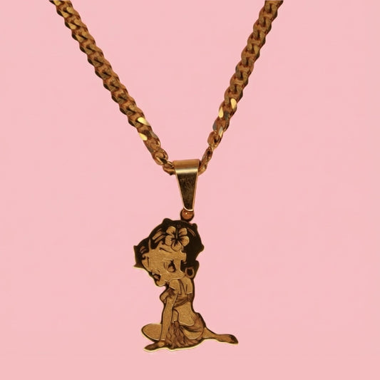Hawaii Betty Boop Necklace
