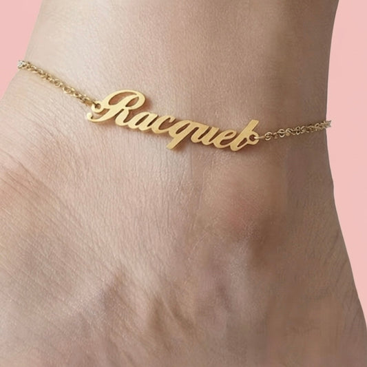 Dainty Name Anklet