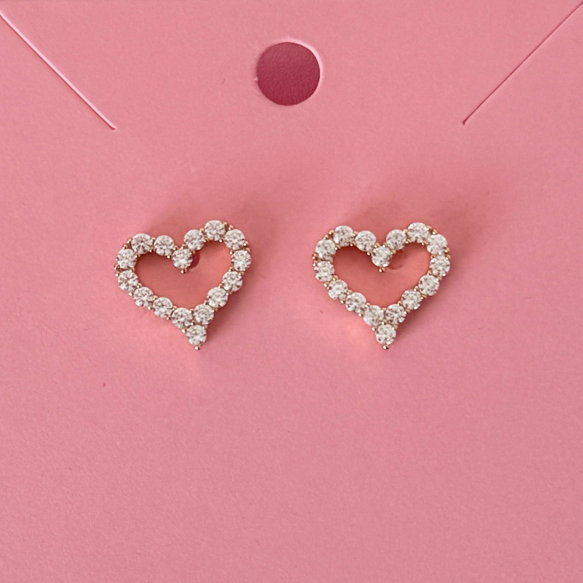 Heart Bedazzle Earrings
