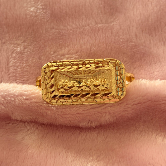 Last Supper Nugget Two Finger Ring
