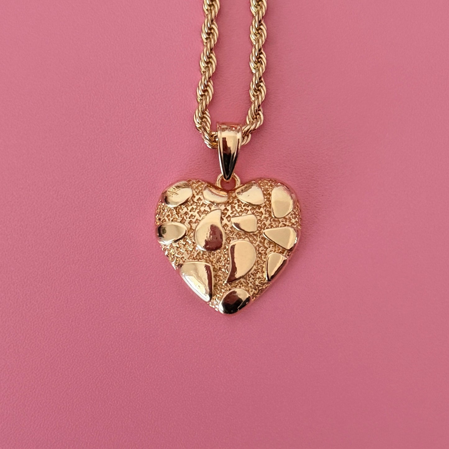 Nugget Heart Necklace