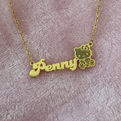 Hello Kitty Teddy Custom Necklace