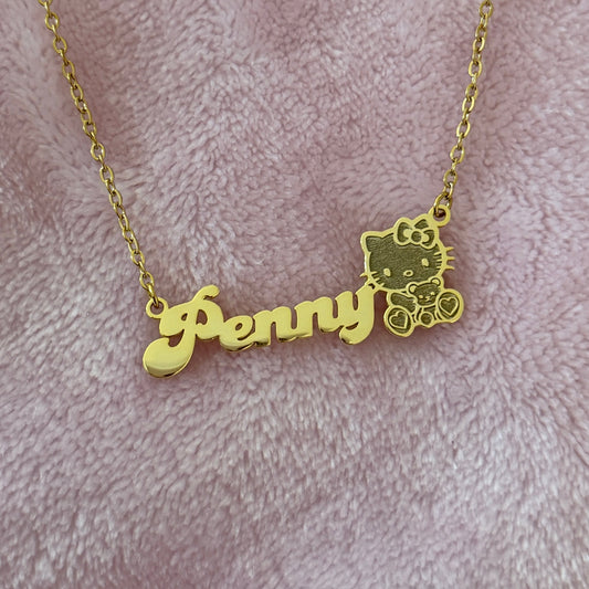Hello Kitty Teddy Custom Necklace