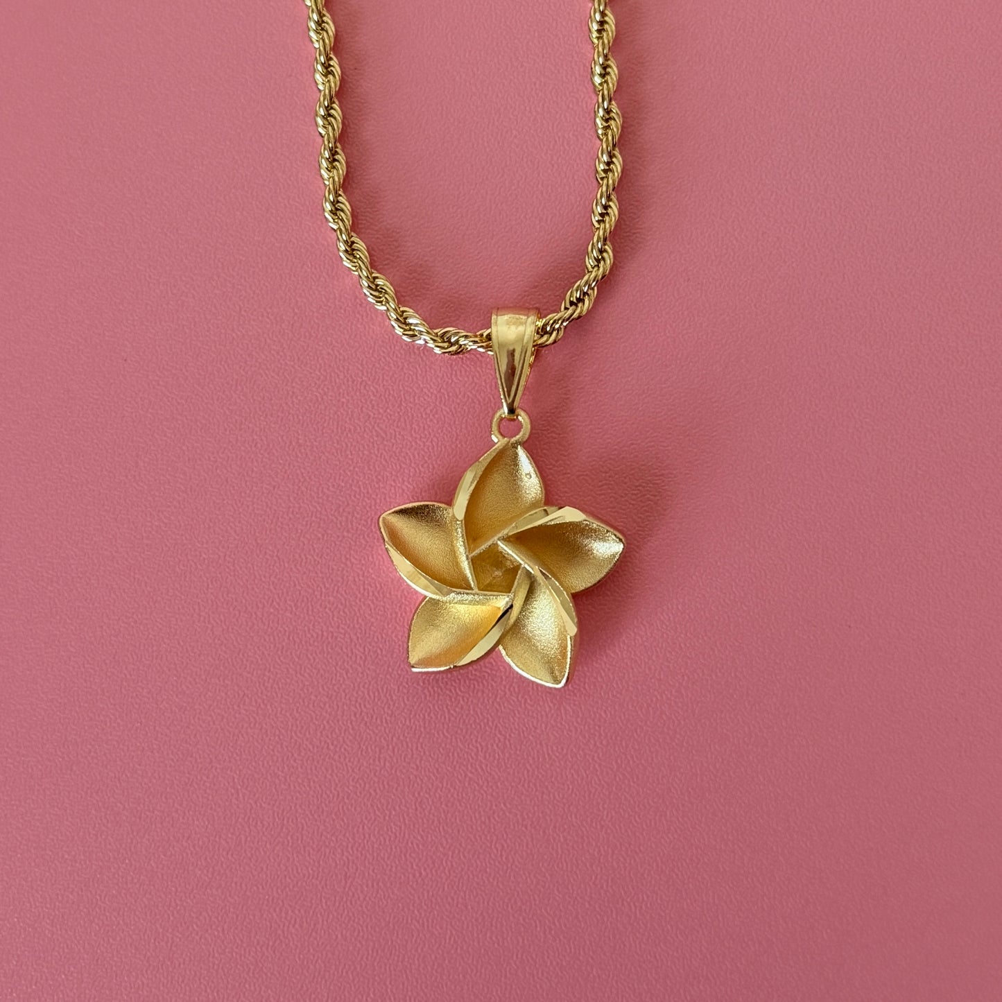 20mm Plumeria Necklace