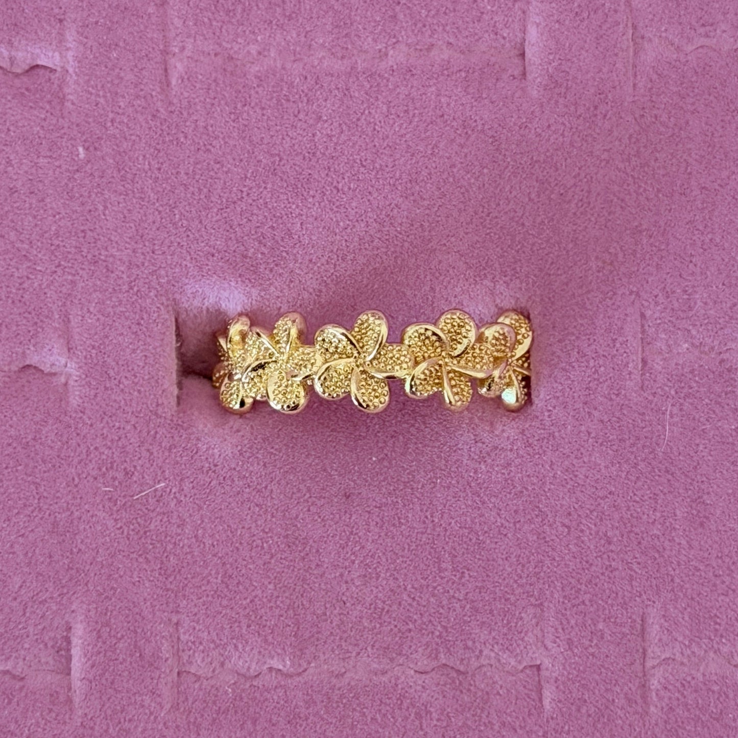 5 Plumeria Ring