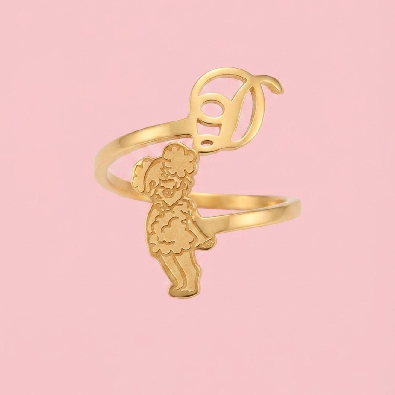 Blu $adgirlz Initial Ring