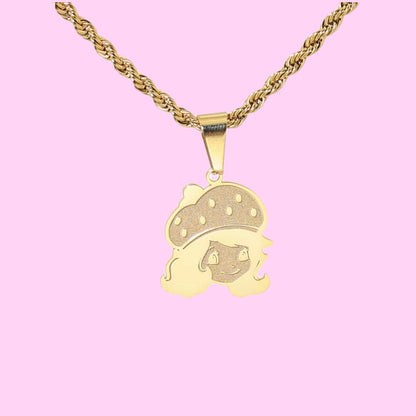 Strawberry Shortcake Face Necklace