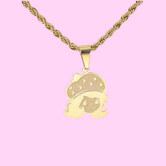 Strawberry Shortcake Face Necklace