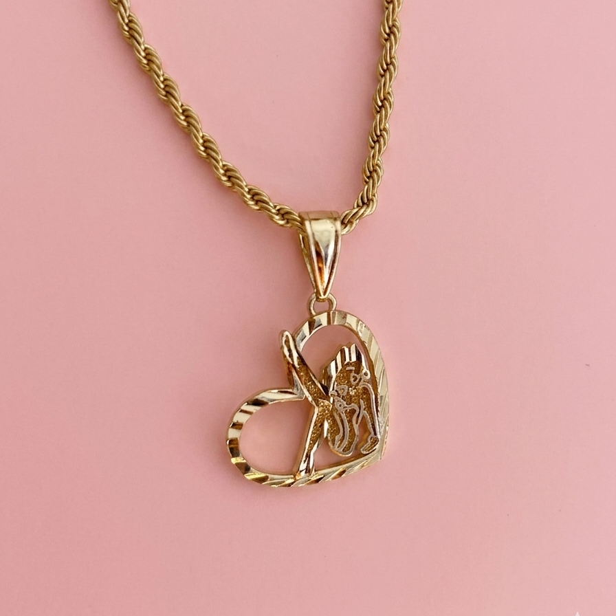 Betty Boop Heart Necklace