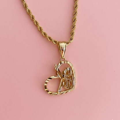 Betty Boop Heart Necklace