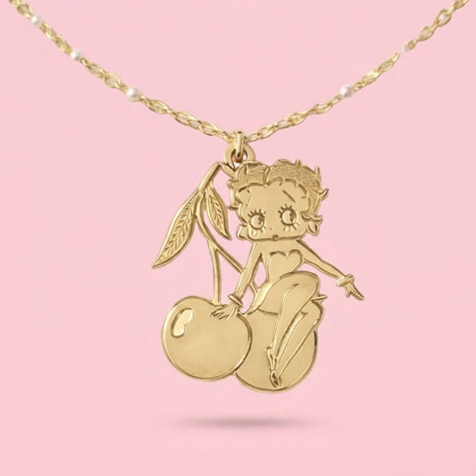 Betty Boop Cherry Necklace