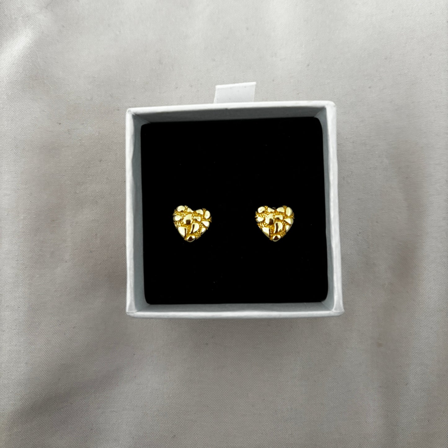 Heart Nugget Earrings