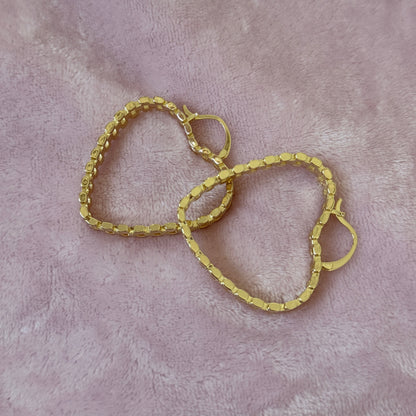 Heart Rolex Hoops 50mm