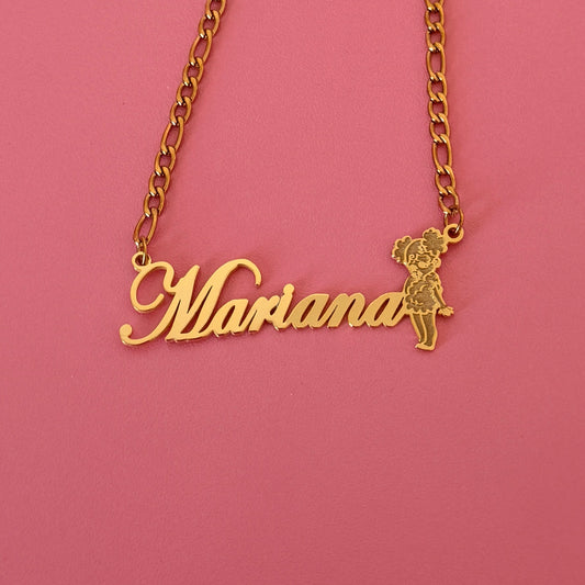 Blu SadGirlz Nameplate Necklace