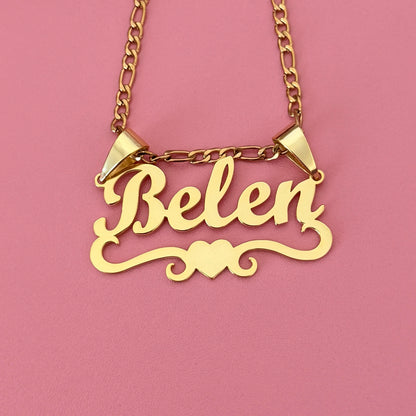 Custom Heart Nameplate
